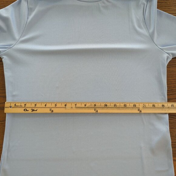 Levi's long sleeve Turtleneck Women's Shirt Top Pullover Retro baby blue size L - Picture 11 of 16